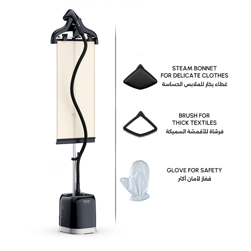 Tefal Pro Style, Upright Garment Steamer, Curtain, 42gmin, 2000W, Black - IT3480E1 Tefal Pro Style, Upright Garment Steamer, Curtain, 42gmin, 2000W, Black - IT3480E1